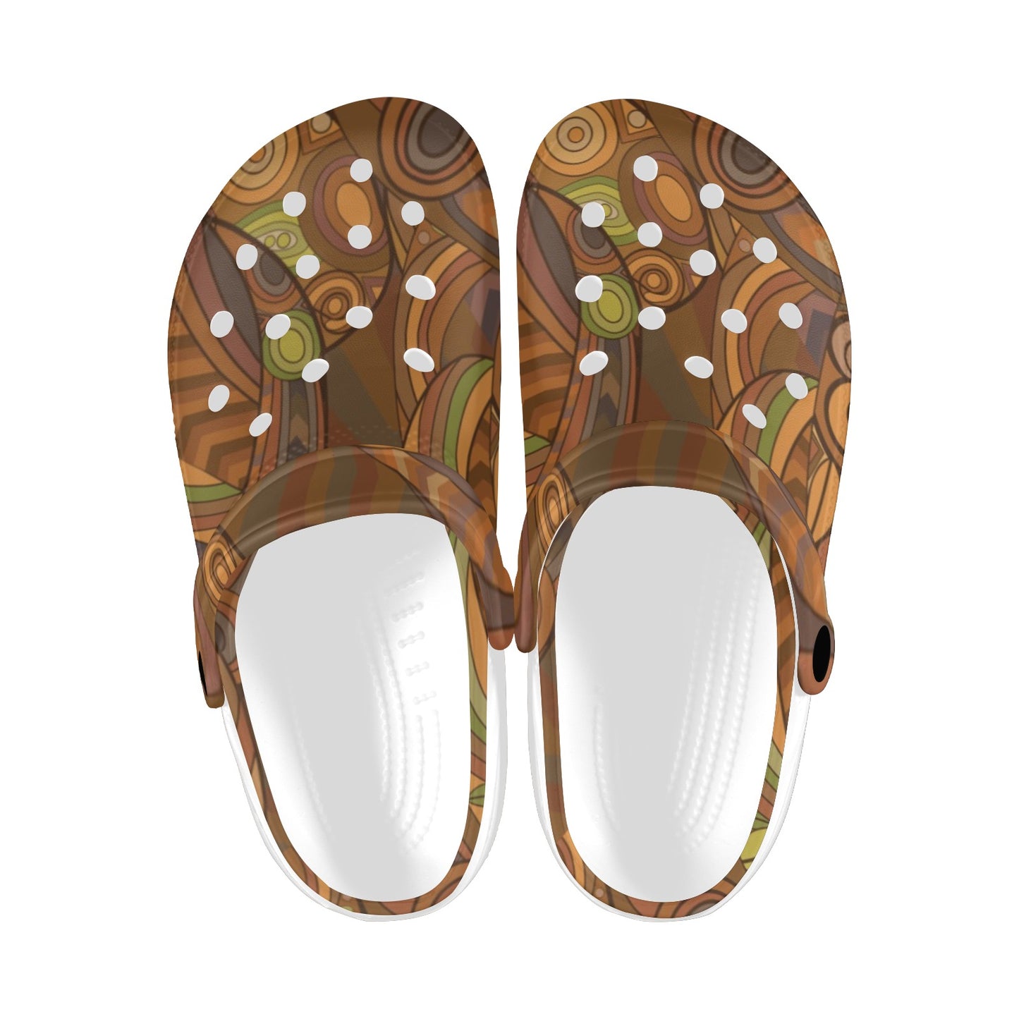 Maori Ornament Design Print Unisex Clogs Shoes