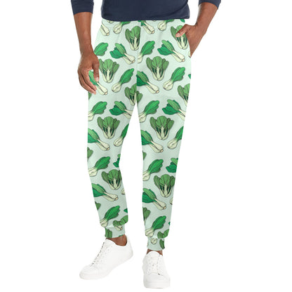 Bok Choy Pattern Print Design 01 Men's Casual Track Pants