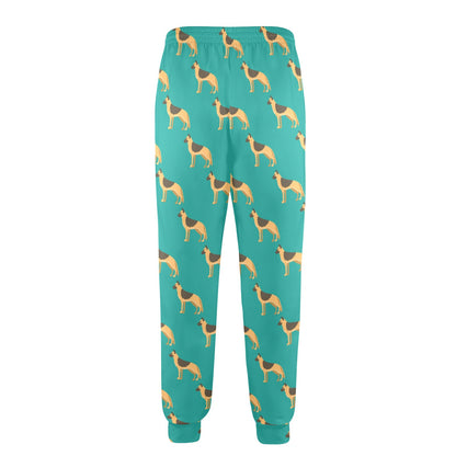 German Shepherd Design Print Pattern JJ0258 Men's Casual Track Pants