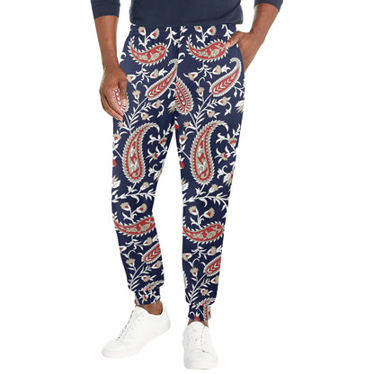 Paisley Pattern Print Design A05 Men's Casual Track Pants