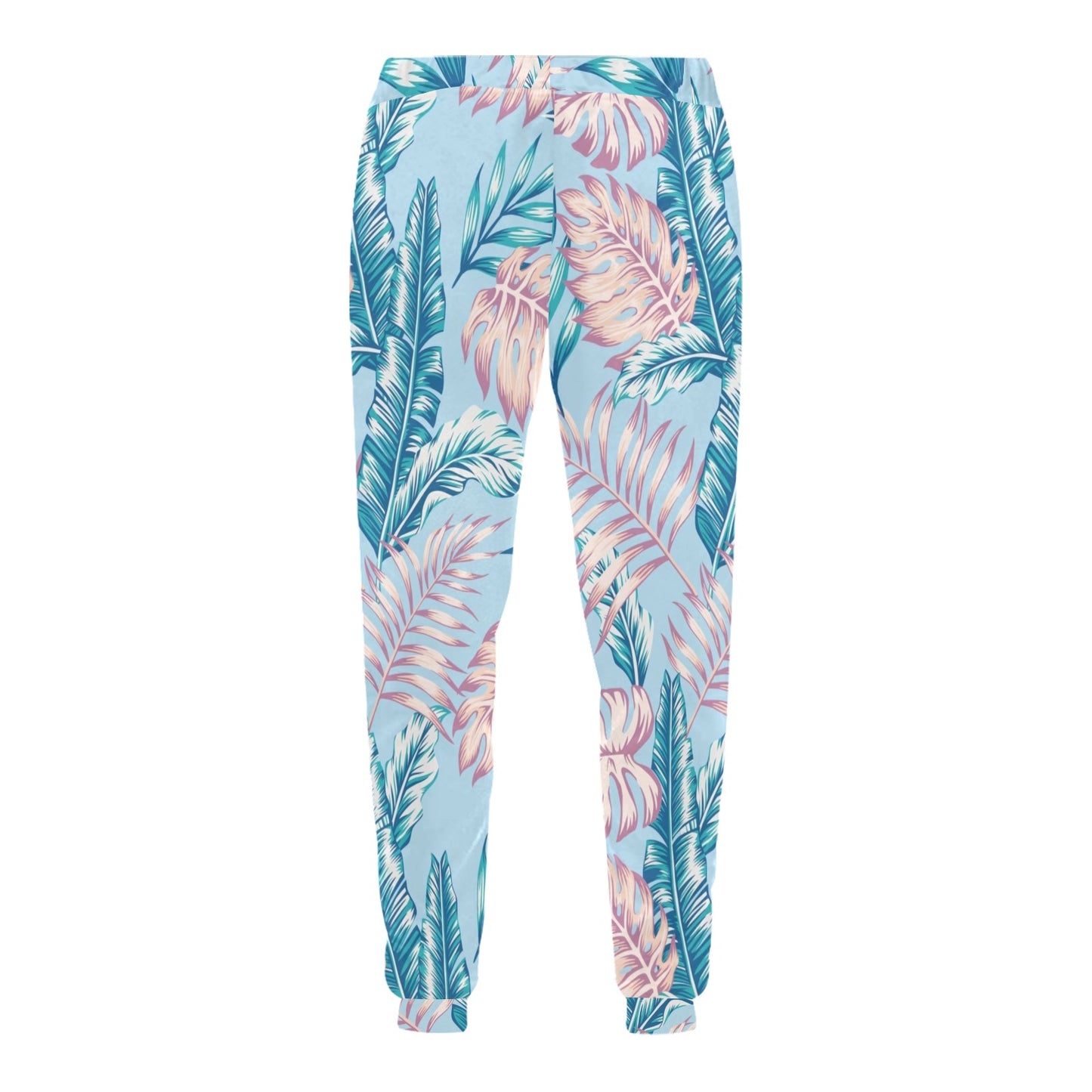 Tropical Flower Pattern Print Design TF01 Men's Sweatpants