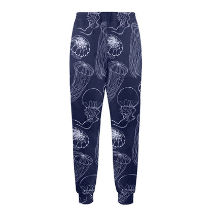 Jellyfish Pattern Print Design 05 Men's Casual Track Pants