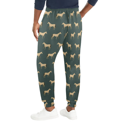 Horse Classic Themed Pattern Print Men's Casual Track Pants