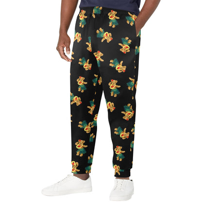 Hula Bear Pattern Print Design 06 Men's Casual Track Pants