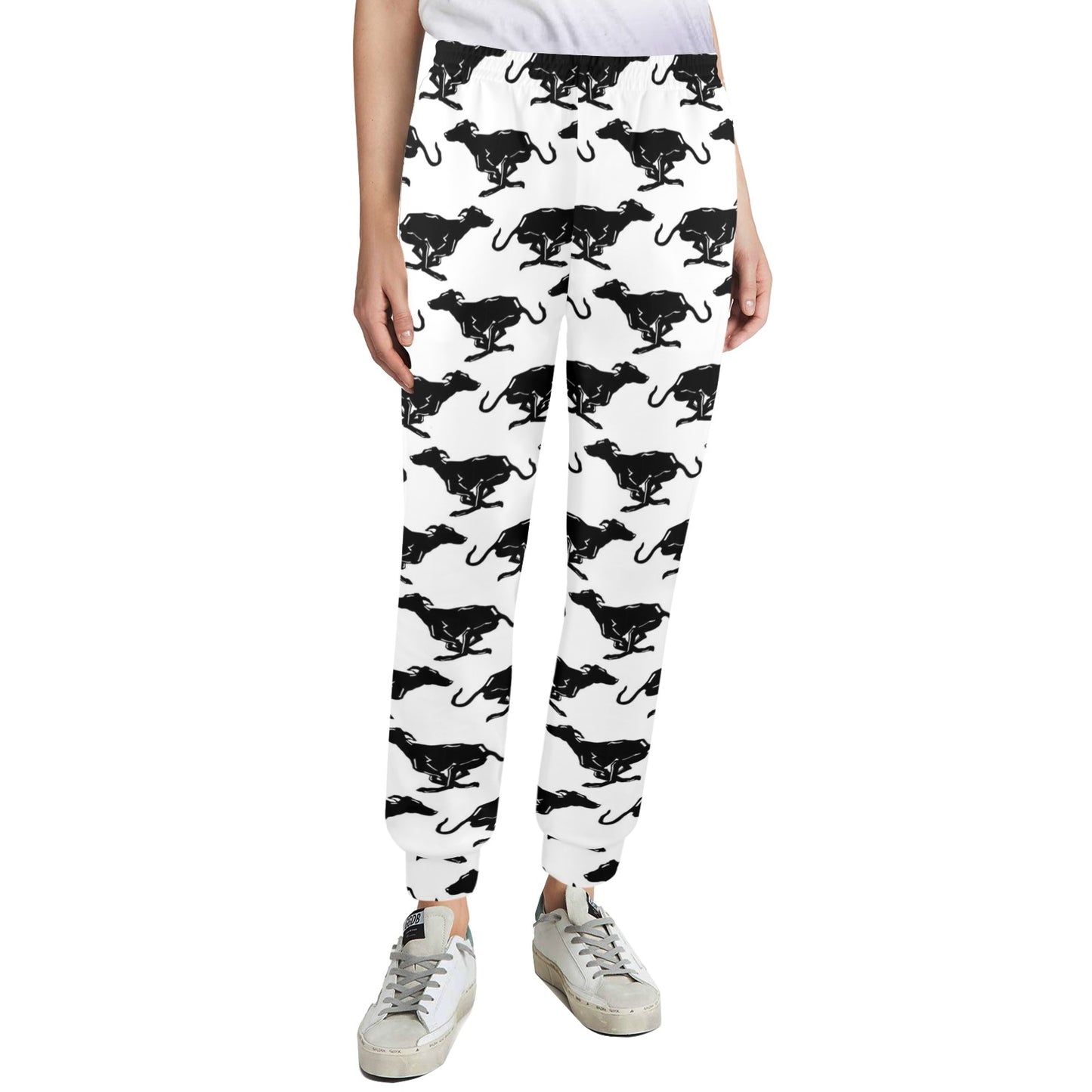 Greyhounds Design Print Pattern JJ0293 Women's Casual Track Pants