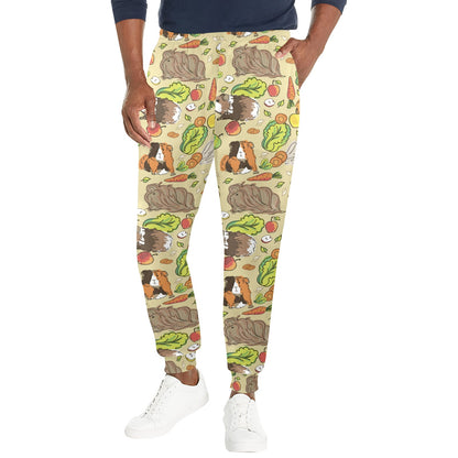 Guinea Pig Pattern Print Design 02 Men's Casual Track Pants