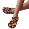 Basketball Black Background Pattern Unisex Clogs Shoes