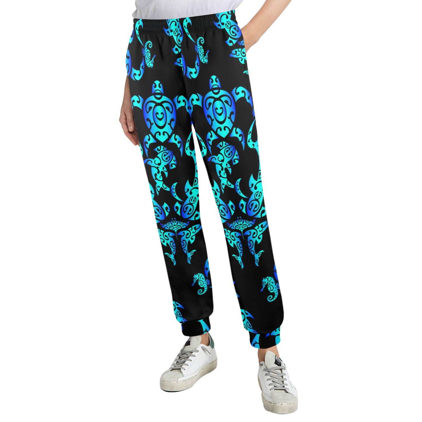 Sea turtle Polynesian Tribal Hawaiian Women's Casual Track Pants