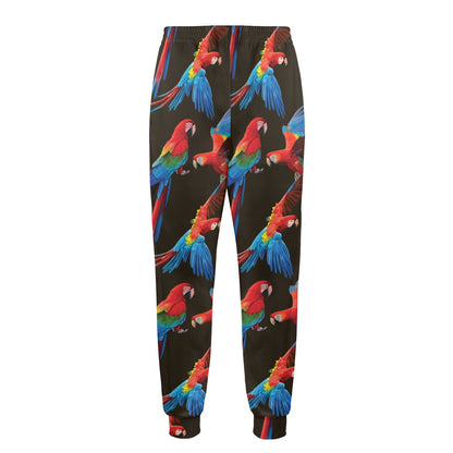 Macaw Pattern Print Design 04 Men's Casual Track Pants
