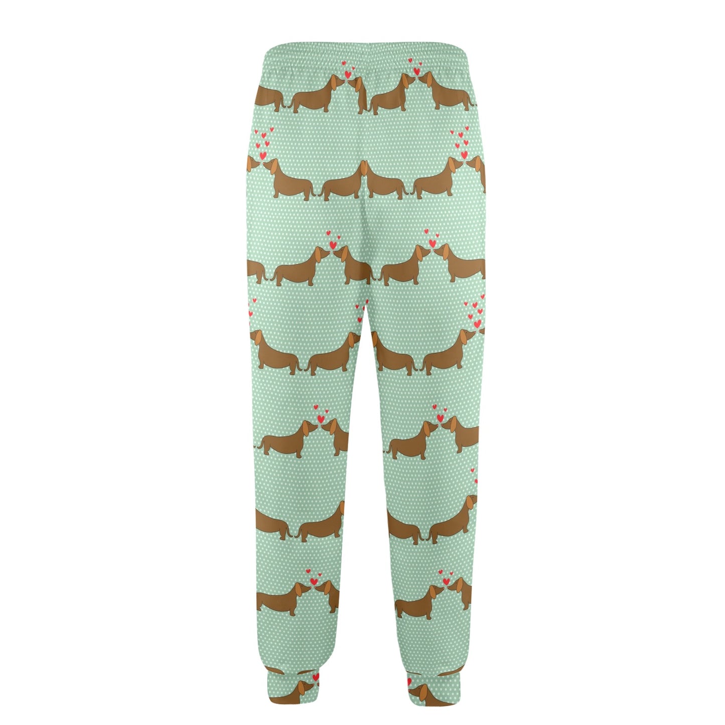 Dachshund Pattern Print Design 02 Men's Casual Track Pants