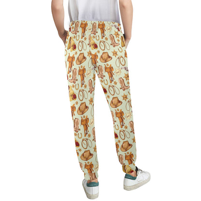 Western Cowboy Design Pattern Women's Casual Track Pants