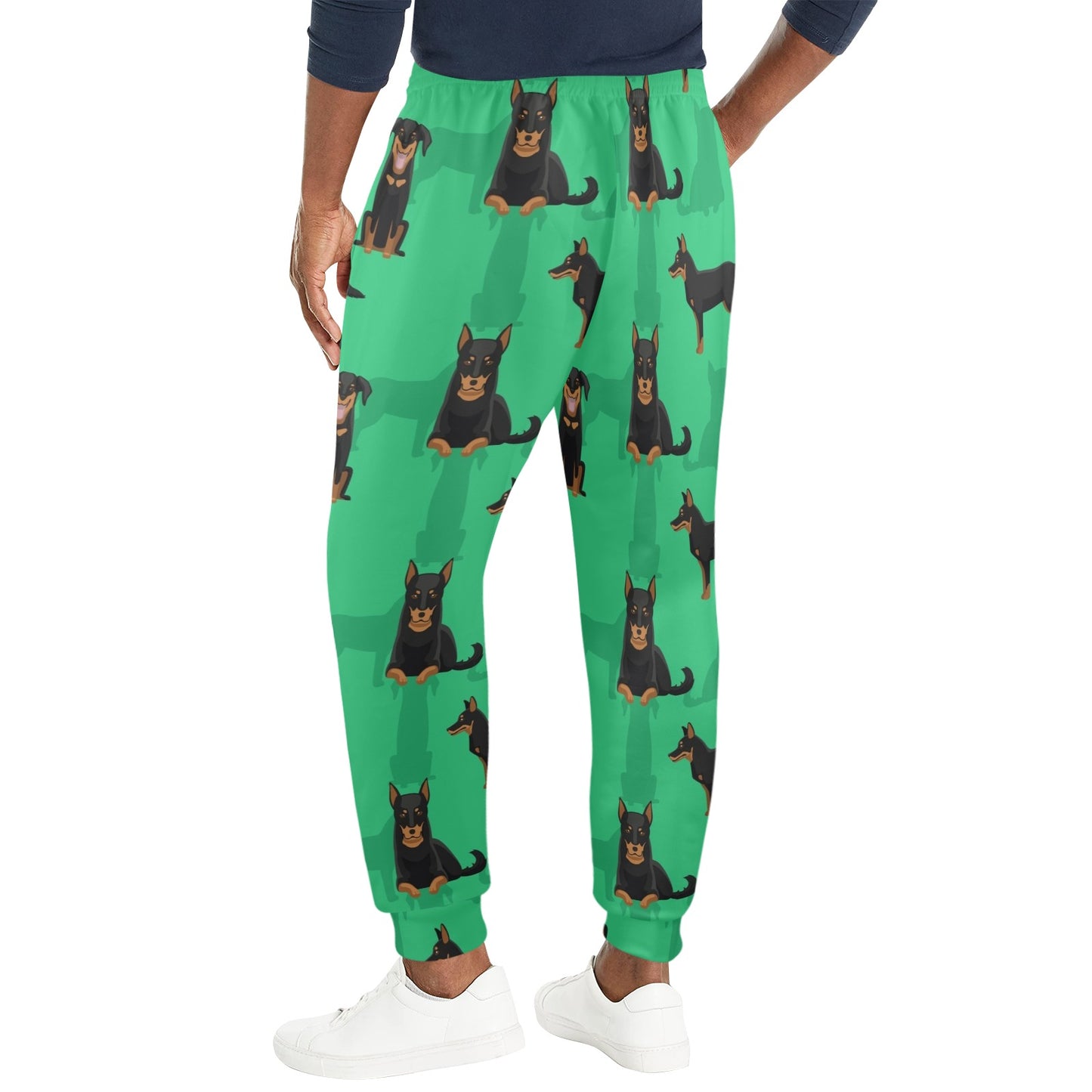 Doberman Pinschers Design Print Pattern JJ0116 Men's Casual Track Pants