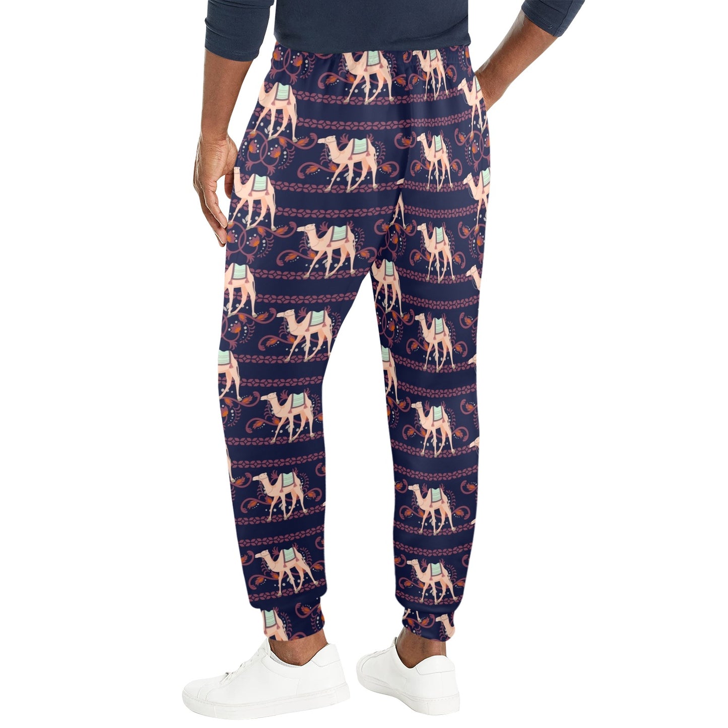 Camel Design Print Pattern JJ025 Men's Casual Track Pants