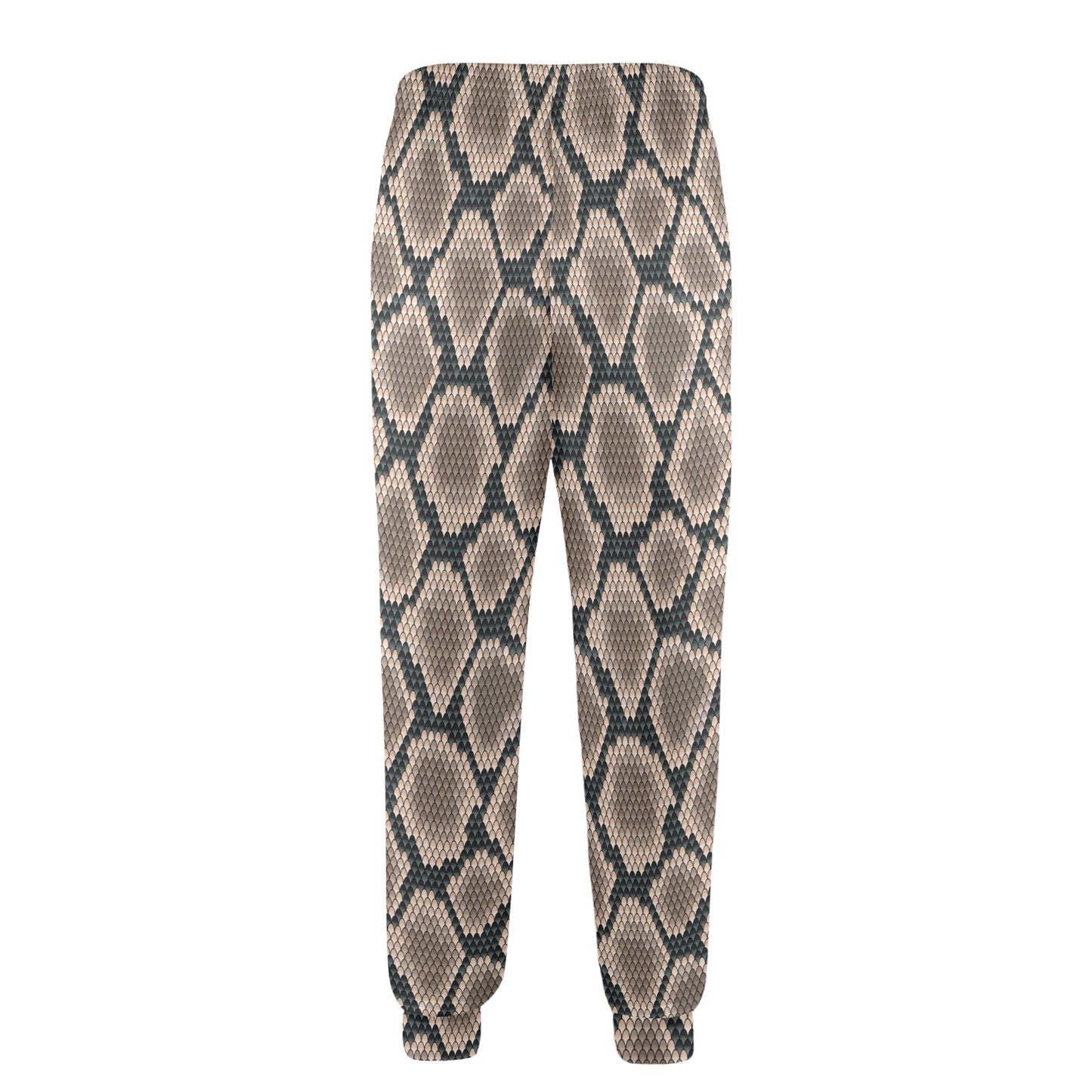 Snake Skin Design Print Men's Casual Track Pants