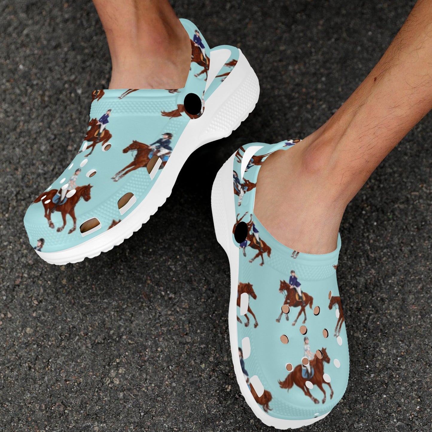 Equestrian Horse Riding Unisex Clogs Shoes