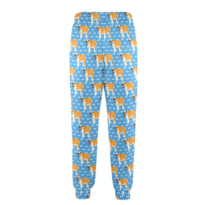 Bulldogs Pattern Print Design 06 Men's Casual Track Pants