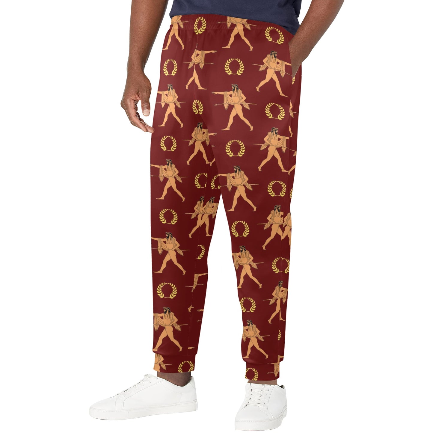 Ancient Greek Print Design LKS307 Men's Casual Track Pants