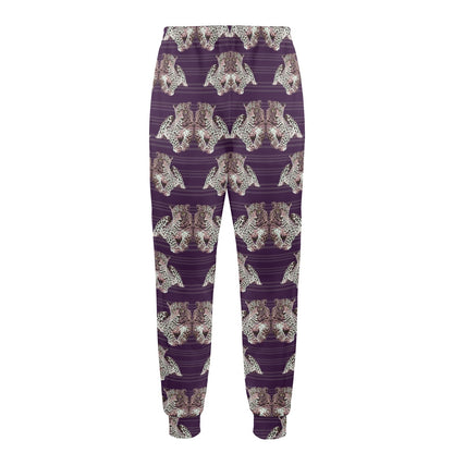 Leopard Pattern Print Design 01 Men's Casual Track Pants