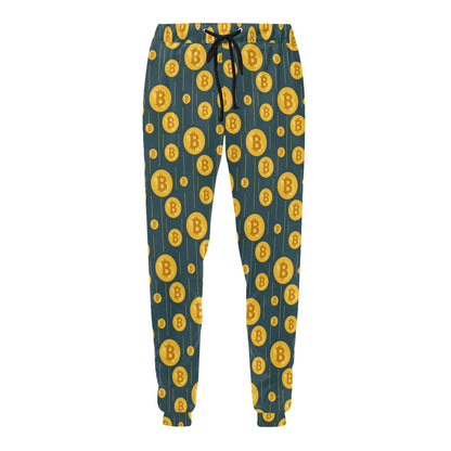 Bitcoin Pattern Print Design 01 Men's Sweatpants