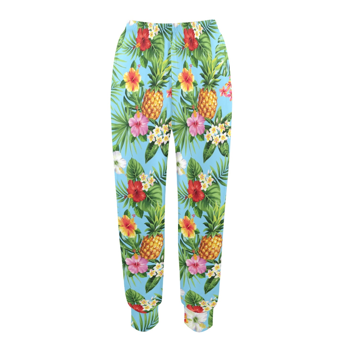 Pineapple Hawaiian flower Tropical Women's Casual Track Pants