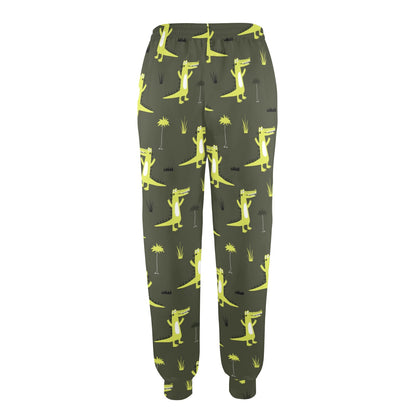 Alligator Pattern Print Design 05 Women's Casual Track Pants