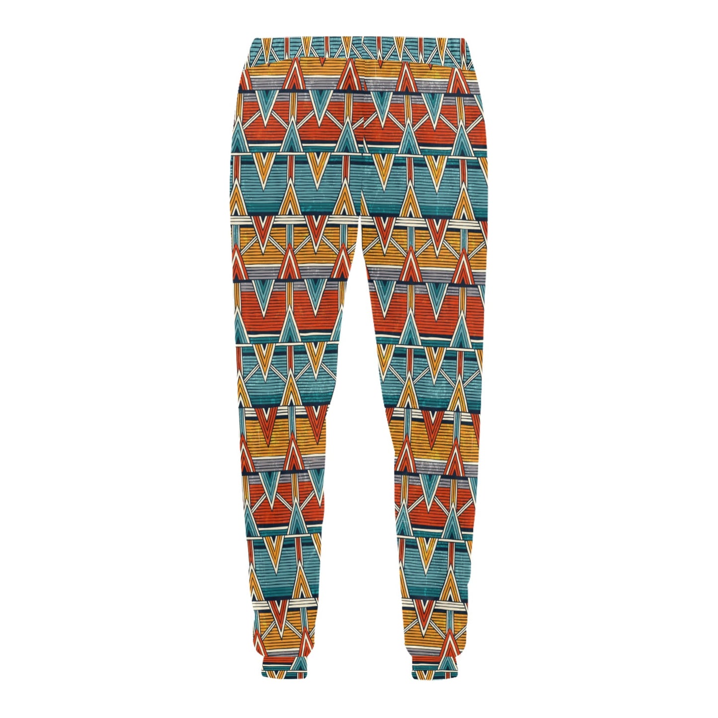 Kente Print African Design Themed Men's Sweatpants