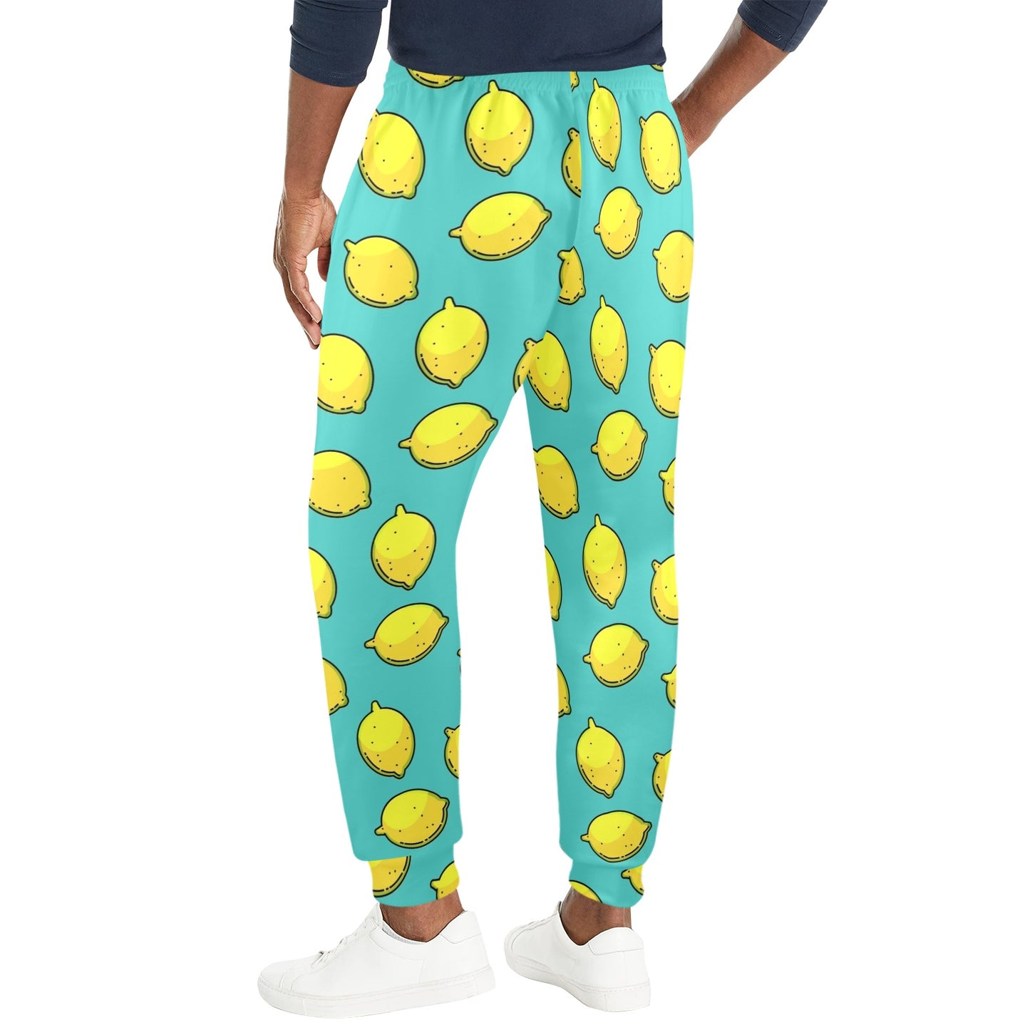 Lemon Pattern Print Design LM04 Men's Casual Track Pants