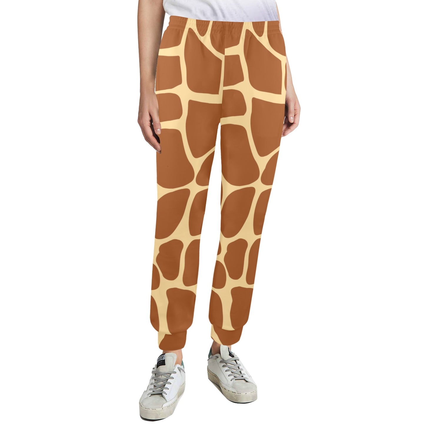 Giraffe Texture Print Women's Casual Track Pants