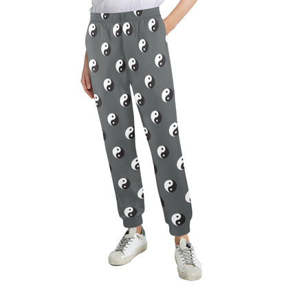 Yin Yang Print Design LKS303 Women's Casual Track Pants