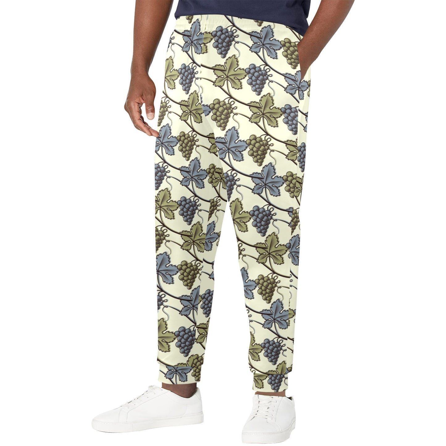 Grape Pattern Print Design GP03 Men's Casual Track Pants