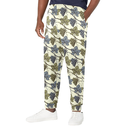 Grape Pattern Print Design GP03 Men's Casual Track Pants