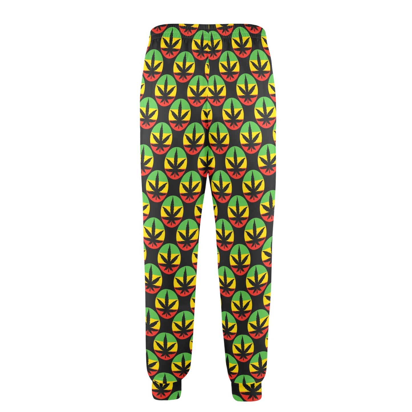 Rasta Reggae Color Design Men's Casual Track Pants