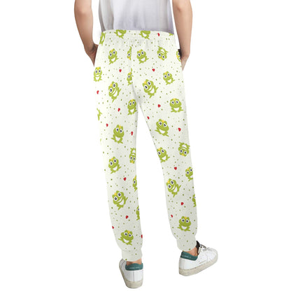 frog Design Print Pattern JJ0229 Women's Casual Track Pants