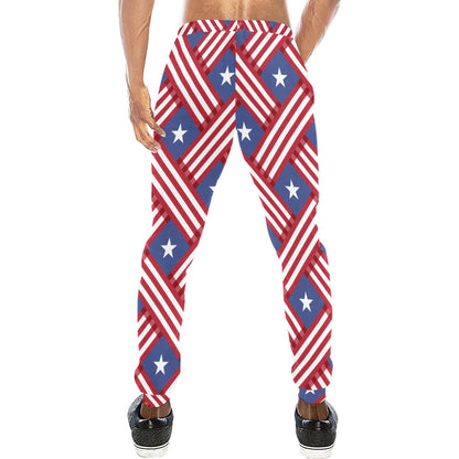 American flag Pattern Men's Sweatpants