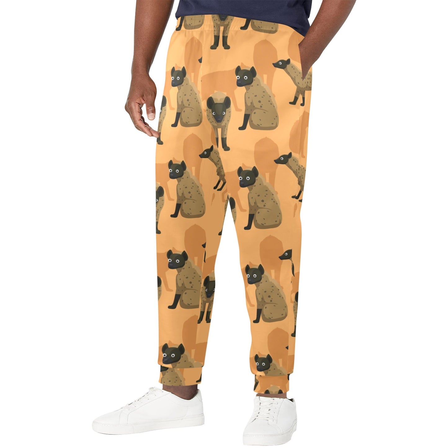 Hyena Pattern Print Design 01 Men's Casual Track Pants