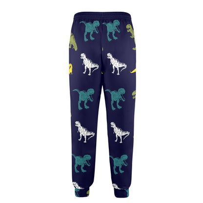 T Rex Pattern Print Design A07 Men's Casual Track Pants