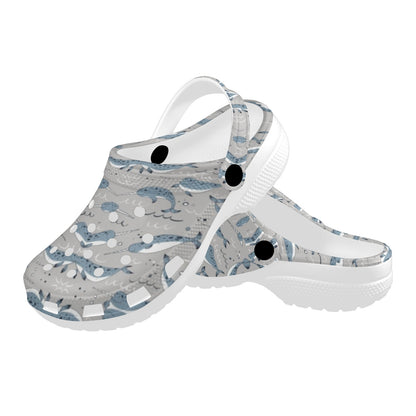 Narwhal Pattern Print Unisex Clogs Shoes