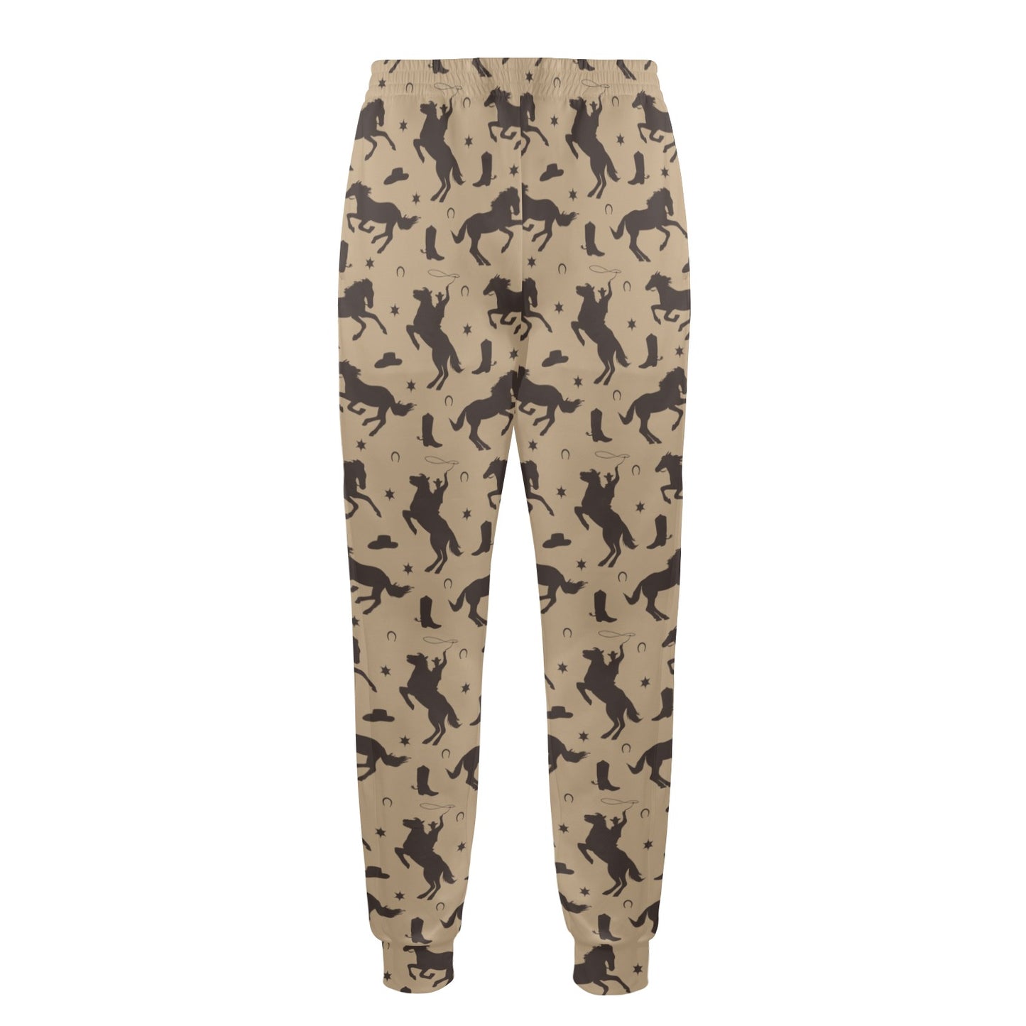 Cowboy Pattern Print Design 05 Men's Casual Track Pants