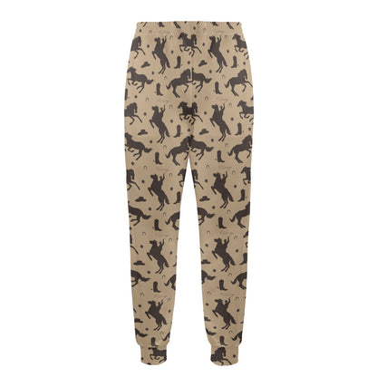 Cowboy Pattern Print Design 05 Men's Casual Track Pants