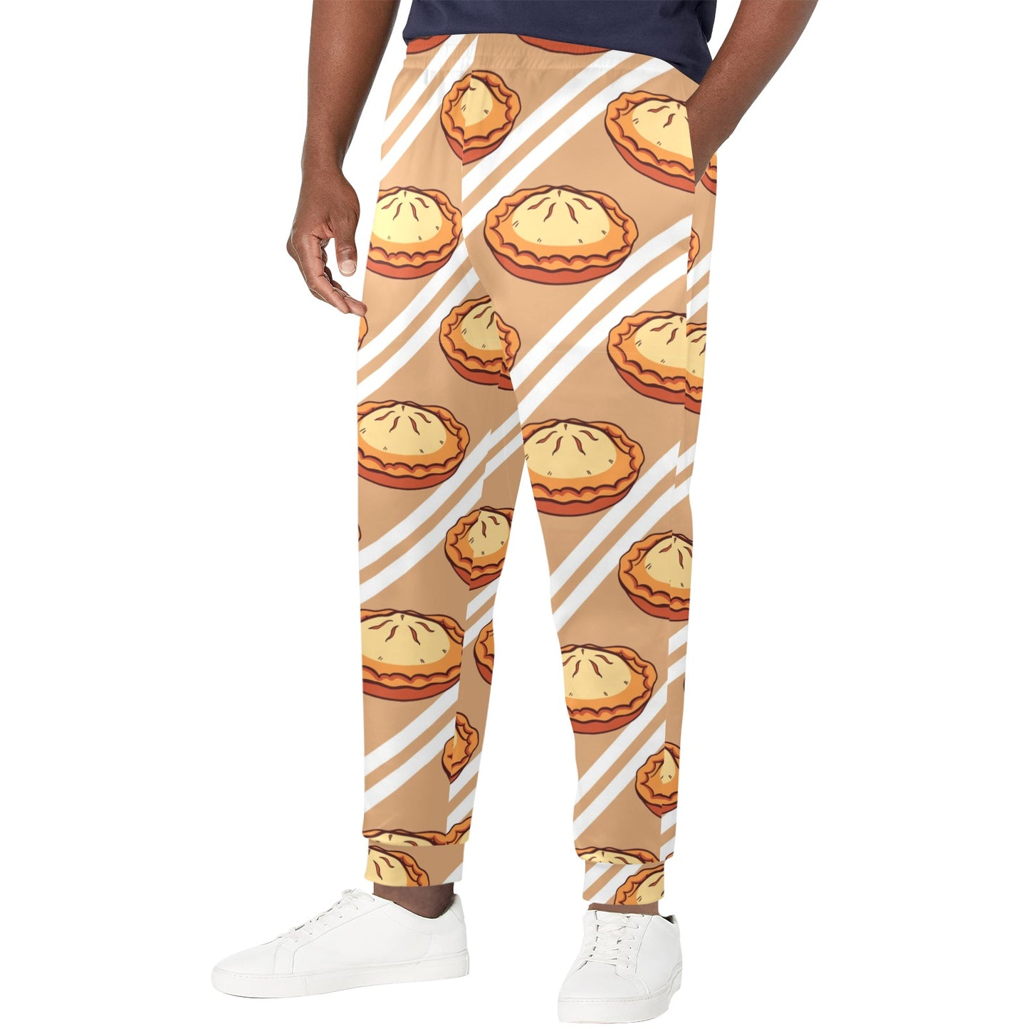 Pie Pattern Print Design A02 Men's Casual Track Pants