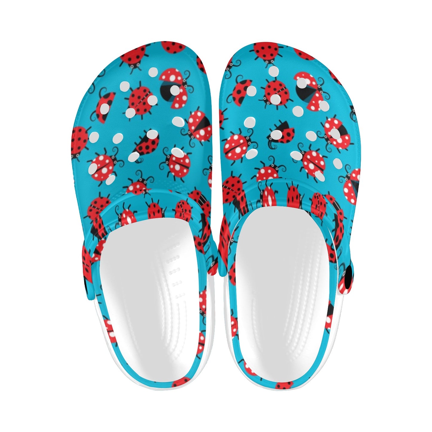 Ladybug Action Print Pattern Unisex Clogs Shoes