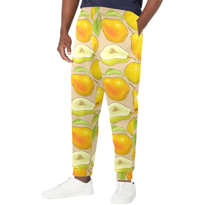 Pear Pattern Print Design PE05 Men's Casual Track Pants