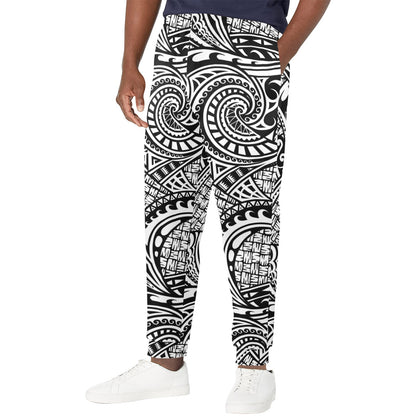 Polynesian Tribal Pattern Men's Casual Track Pants