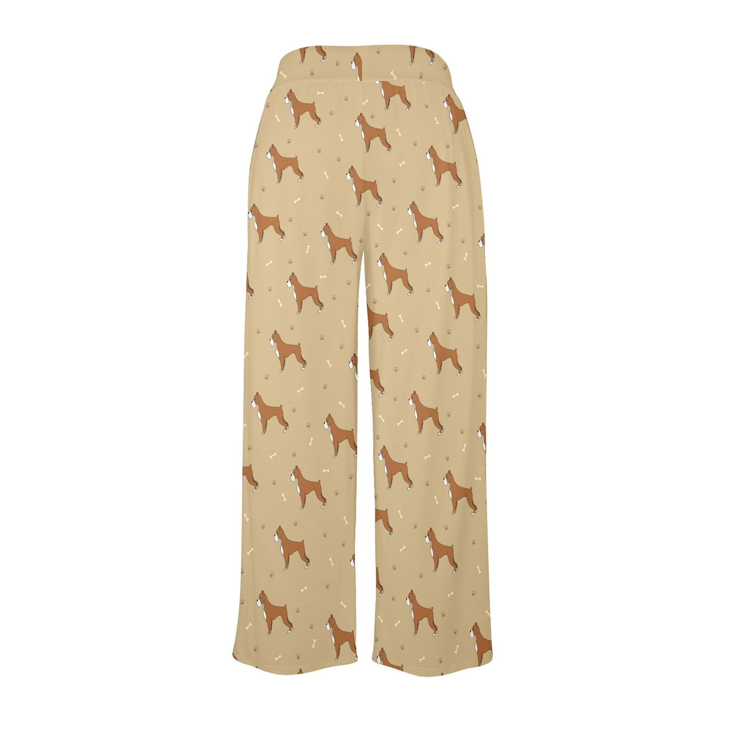 Boxers Pattern Print Design 02 Women's Wide Leg Lounge Pants