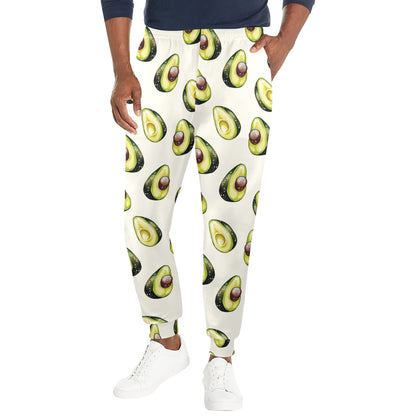 Avocado Pattern Print Design 01 Men's Casual Track Pants