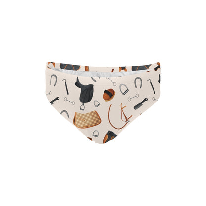 Equestrian Equipment Print Pattern Men's Swimming Briefs