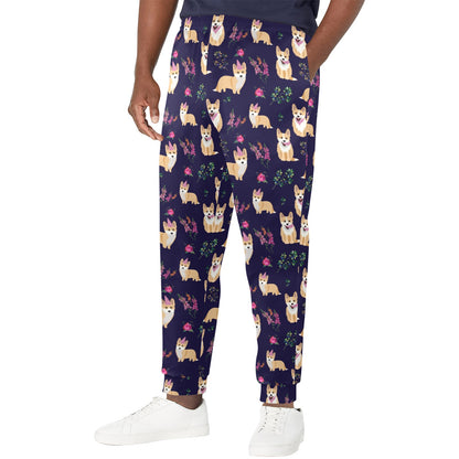 Pembroke Welsh Corgis Pattern Print Design A06 Men's Casual Track Pants