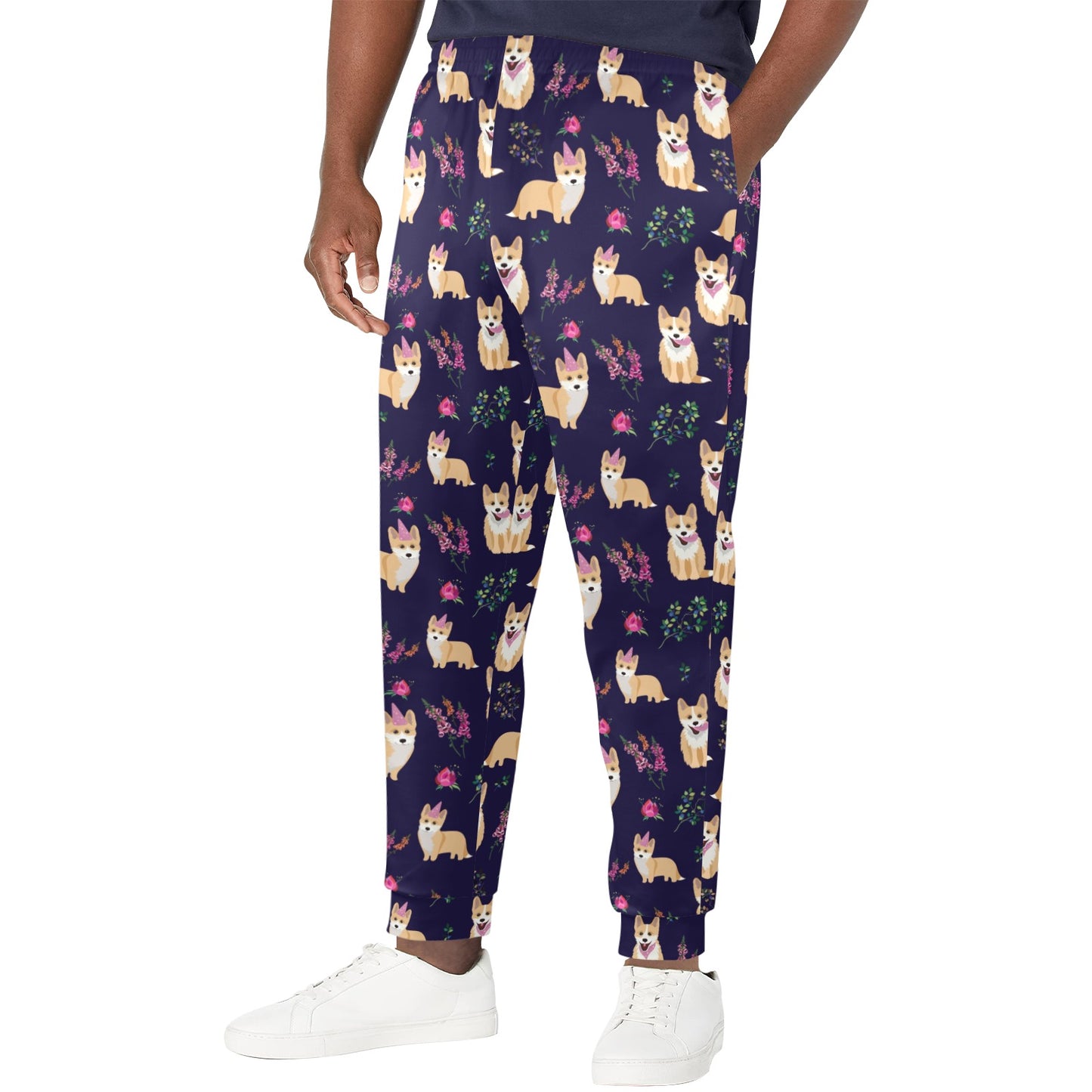 Pembroke Welsh Corgis Pattern Print Design A06 Men's Casual Track Pants