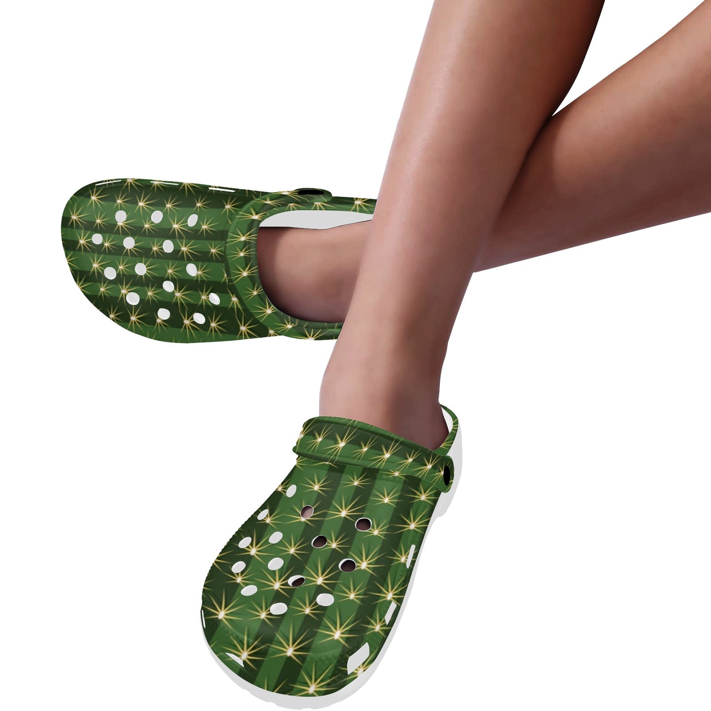 Cactus Skin Print Pattern Unisex Clogs Shoes