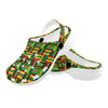 African Zip Zag Print Pattern Unisex Clogs Shoes